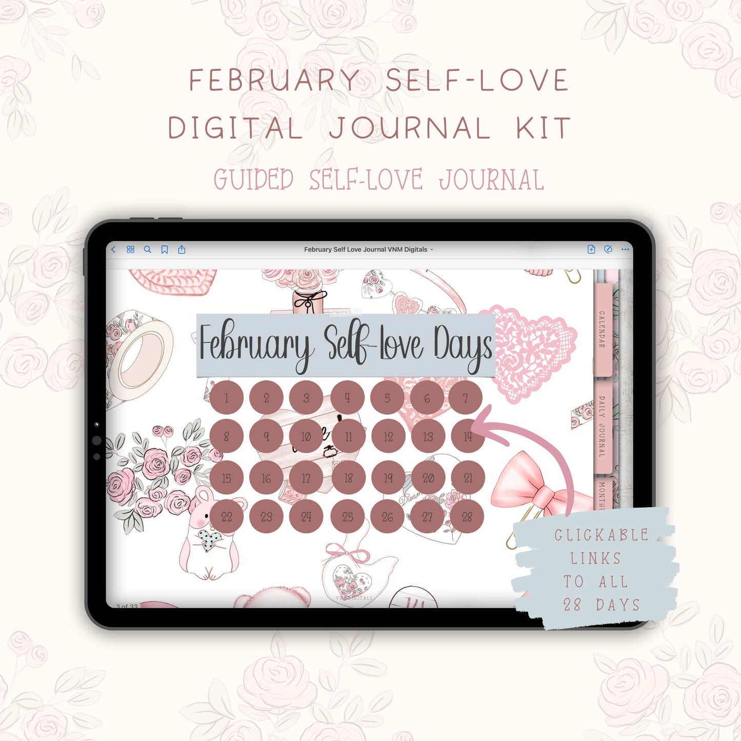 Self-Love Digital Journal-February Daily